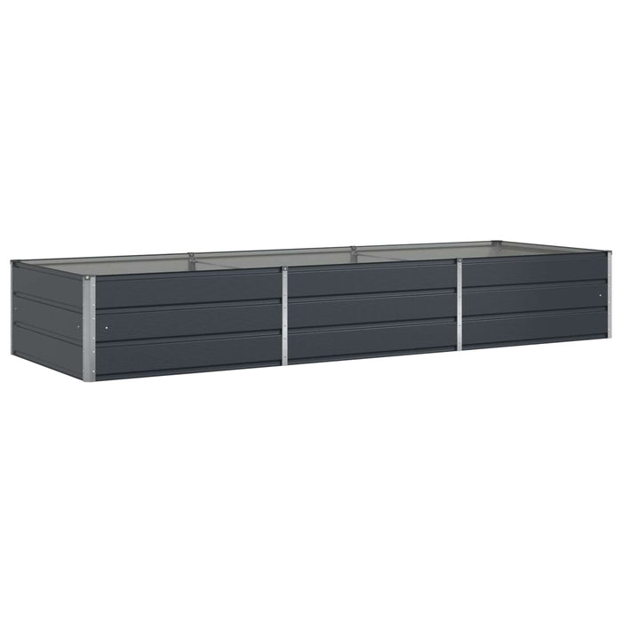 Jardinieră Antracit 195 x 100 x 45 cm Oțel Galvanizat - WALTI WALTI