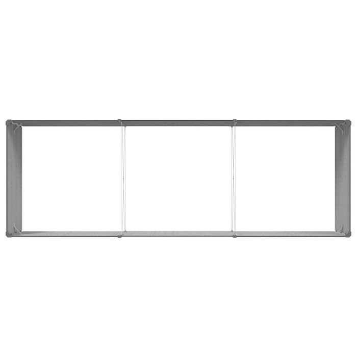 Jardinieră Antracit 195 x 100 x 45 cm Oțel Galvanizat - WALTI WALTI
