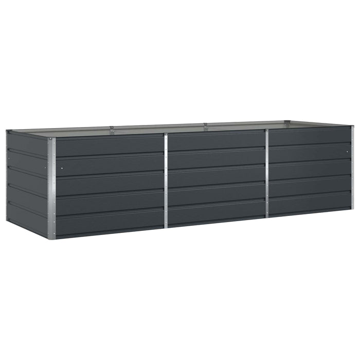 Jardinieră Antracit 195 x 100 x 45 cm Oțel Galvanizat - WALTI WALTI