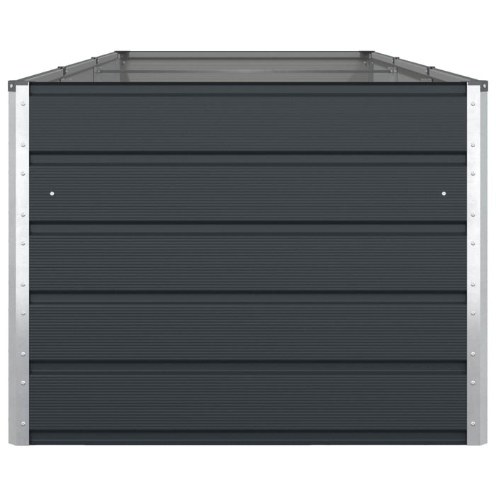 Jardinieră Antracit 195 x 100 x 45 cm Oțel Galvanizat - WALTI WALTI