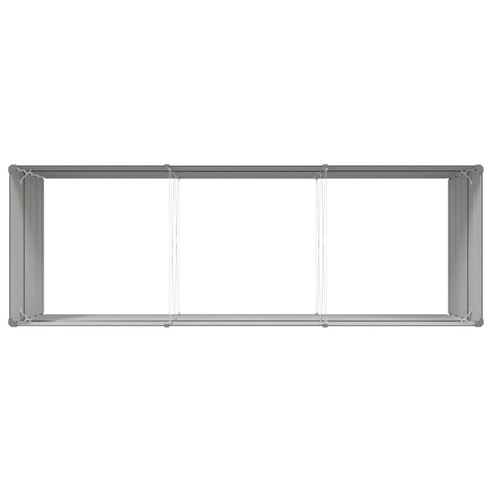 Jardinieră Antracit 195 x 100 x 45 cm Oțel Galvanizat - WALTI WALTI