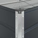 Jardinieră Antracit 195 x 100 x 45 cm Oțel Galvanizat - WALTI WALTI