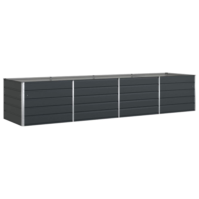 Jardinieră Antracit 195 x 100 x 45 cm Oțel Galvanizat - WALTI WALTI
