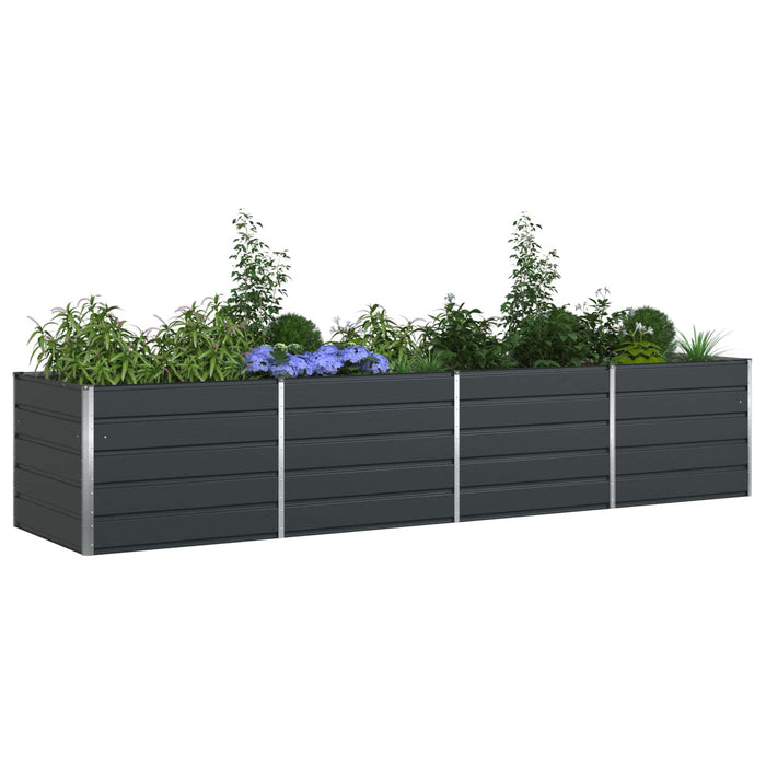 Jardinieră Antracit 195 x 100 x 45 cm Oțel Galvanizat - WALTI WALTI
