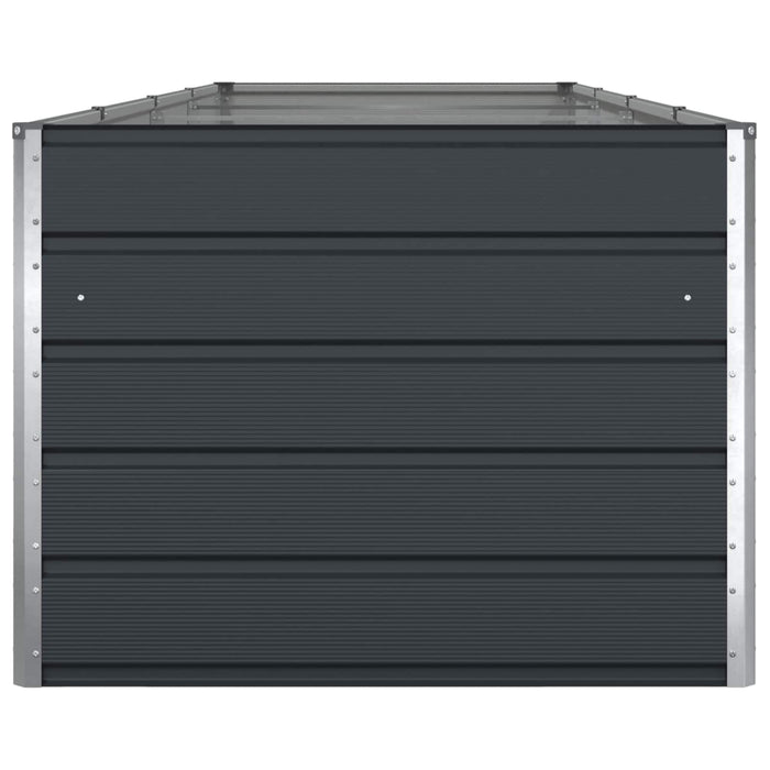 Jardinieră Antracit 195 x 100 x 45 cm Oțel Galvanizat - WALTI WALTI