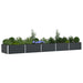 Jardinieră Antracit 195 x 100 x 45 cm Oțel Galvanizat - WALTI WALTI