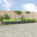 Jardinieră Antracit 195 x 100 x 45 cm Oțel Galvanizat - WALTI WALTI