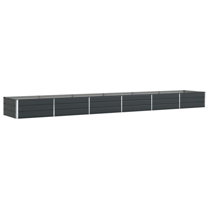Jardinieră Antracit 195 x 100 x 45 cm Oțel Galvanizat - WALTI WALTI