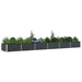 Jardinieră Antracit 195 x 100 x 45 cm Oțel Galvanizat - WALTI WALTI