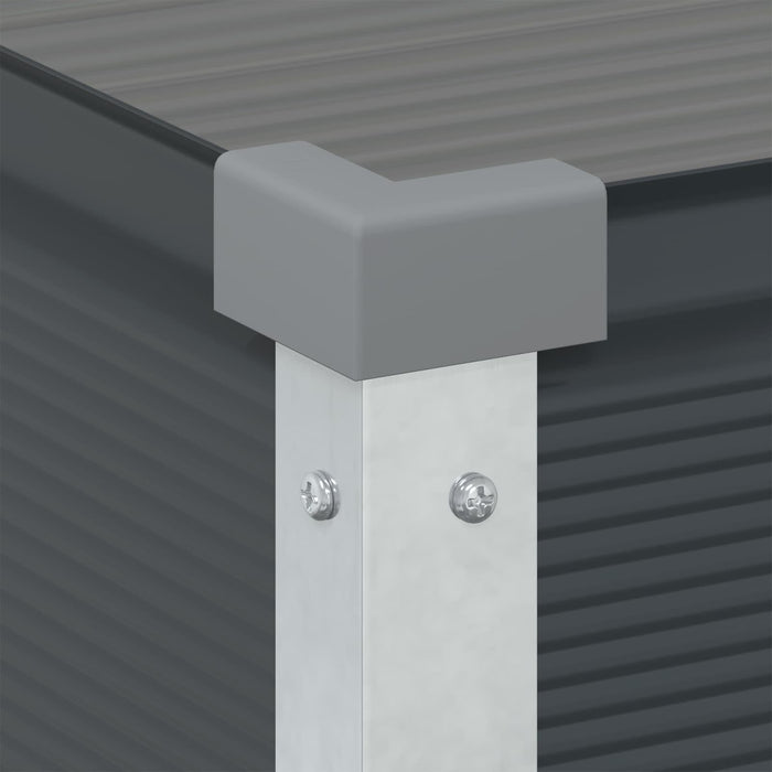 Jardinieră Antracit 100 x 45 x 90 cm Oțel Galvanizat - WALTI WALTI