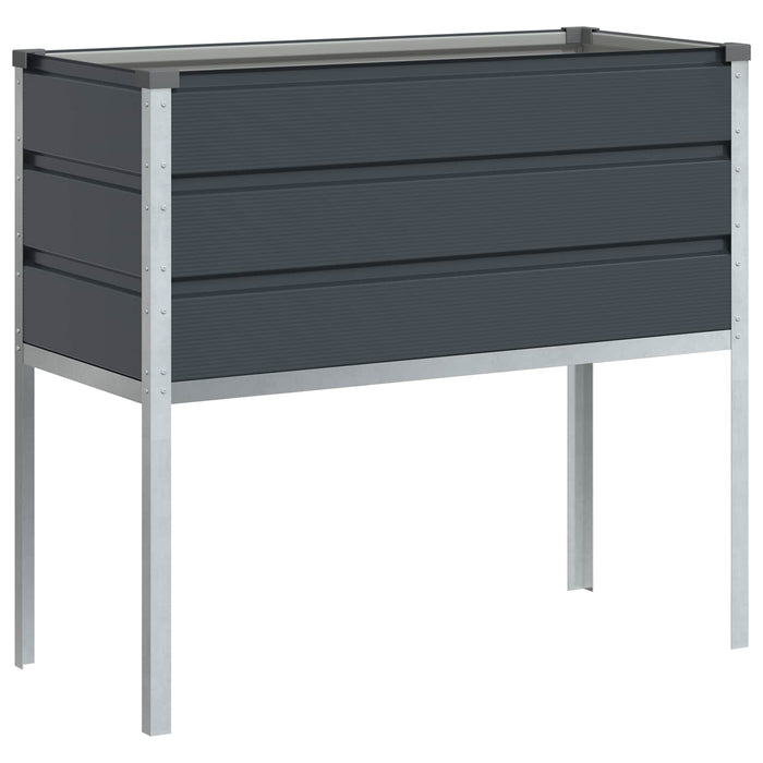 Jardinieră Antracit 100 x 45 x 90 cm Oțel Galvanizat - WALTI WALTI