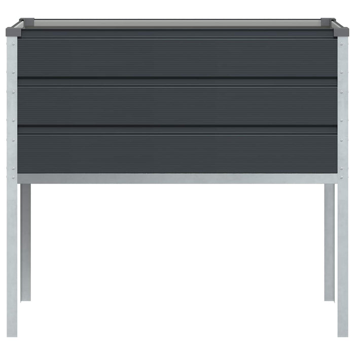 Jardinieră Antracit 100 x 45 x 90 cm Oțel Galvanizat - WALTI WALTI