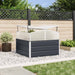 Jardinieră Antracit 100 x 100 x 77 cm Oțel Galvanizat - WALTI WALTI