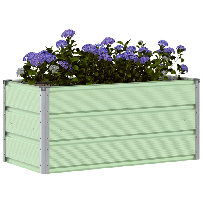 Jardinieră Verde pastel 100 x 50 x 45 cm Oțel Galvanizat - WALTI WALTI