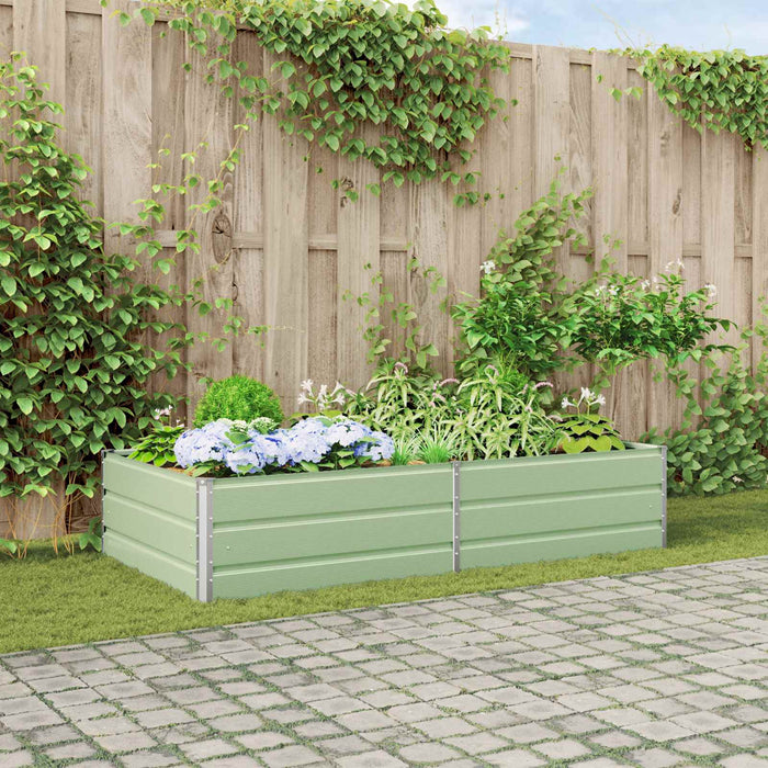 Jardinieră Verde pastel 195 x 100 x 45 cm Oțel Galvanizat - WALTI WALTI