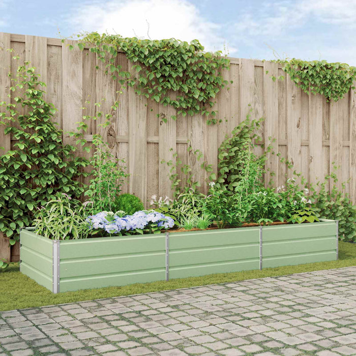Jardinieră Verde pastel 290 x 100 x 45 cm Oțel Galvanizat - WALTI WALTI