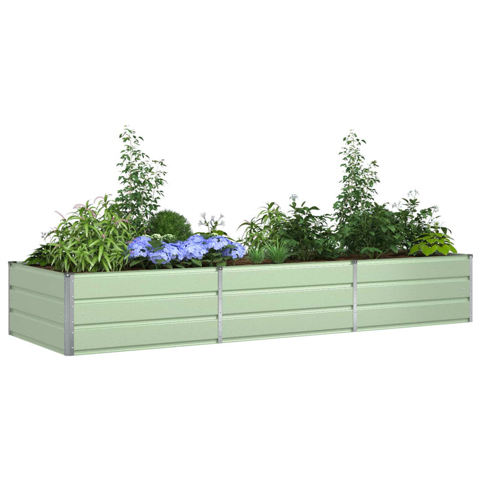 Jardinieră Verde pastel 290 x 100 x 45 cm Oțel Galvanizat - WALTI WALTI