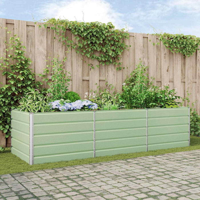 Jardinieră Verde pastel 290 x 100 x 75 cm Oțel Galvanizat WALTI