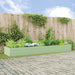 Jardinieră Verde pastel 385 x 100 x 45 cm Oțel Galvanizat - WALTI WALTI