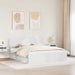 Cadru de pat cu headboard Alb 200 x 200 cm Lemn de pin masiv - WALTI WALTI