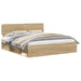Cadru de pat cu headboard Sonoma 200 x 200 cm Lemn de pin masiv - WALTI WALTI