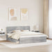 Cadru de pat Gri Sonoma 200 x 200 cm Lemn de pin masiv - WALTI WALTI