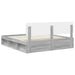 Cadru de pat Gri Sonoma 200 x 200 cm Lemn de pin masiv - WALTI WALTI