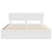 Cadru de pat cu headboard Alb 180 x 200 cm Lemn de pin masiv - WALTI WALTI