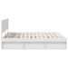 Cadru de pat cu headboard Alb 180 x 200 cm Lemn de pin masiv - WALTI WALTI
