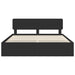 Cadru de pat cu headboard Negru 180 x 200 cm Lemn de pin masiv - WALTI WALTI