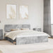 Cadru de pat cu headboard Beton 180 x 200 cm Lemn de pin masiv - WALTI WALTI