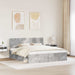 Cadru de pat cu headboard Beton 180 x 200 cm Lemn de pin masiv - WALTI WALTI