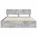 Cadru de pat cu headboard Beton 180 x 200 cm Lemn de pin masiv - WALTI WALTI