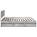 Cadru de pat cu headboard Beton 180 x 200 cm Lemn de pin masiv - WALTI WALTI