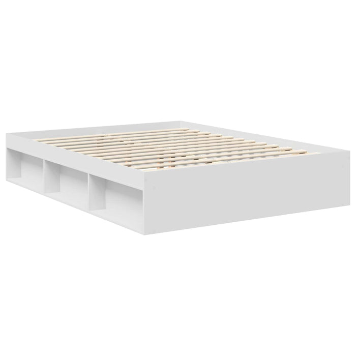 Cadru de pat cu headboard Alb 150 x 200 cm Lemn de pin masiv - WALTI WALTI