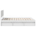 Cadru de pat cu headboard Alb 150 x 200 cm Lemn de pin masiv - WALTI WALTI
