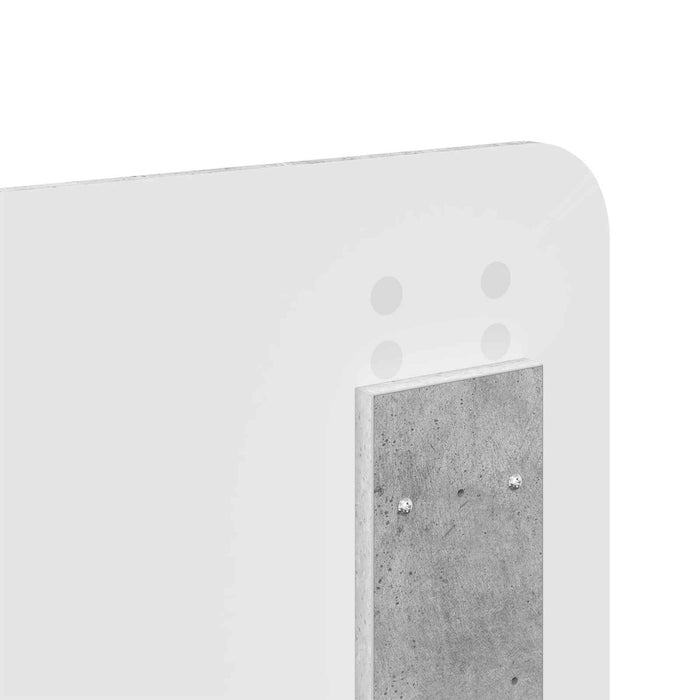 Cadru de pat Gri Concret 150 x 200 cm Lemn de pin masiv - WALTI WALTI