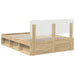 Cadru de pat cu headboard Sonoma 140 x 200 cm Lemn de pin masiv - WALTI WALTI