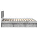 Cadru de pat cu headboard Beton 140 x 200 cm Lemn de pin masiv - WALTI WALTI
