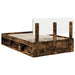 Cadru de pat Stejar fumuriu 135 x 190 cm Lemn de pin masiv - WALTI WALTI
