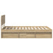 Cadru de pat cu headboard Sonoma 120 x 200 cm Lemn de pin masiv - WALTI WALTI