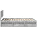Cadru de pat cu headboard Beton 120 x 200 cm Lemn de pin masiv - WALTI WALTI