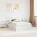 Cadru de pat cu headboard Alb 120 x 190 cm Lemn de pin masiv - WALTI WALTI