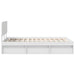 Cadru de pat cu headboard Alb 120 x 190 cm Lemn de pin masiv - WALTI WALTI