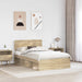 Cadru de pat cu headboard Sonoma 120 x 190 cm Lemn de pin masiv - WALTI WALTI