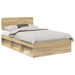 Cadru de pat cu headboard Sonoma 120 x 190 cm Lemn de pin masiv - WALTI WALTI
