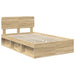 Cadru de pat cu headboard Sonoma 120 x 190 cm Lemn de pin masiv - WALTI WALTI
