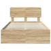 Cadru de pat cu headboard Sonoma 120 x 190 cm Lemn de pin masiv - WALTI WALTI