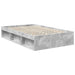 Cadru de pat cu headboard Beton 120 x 190 cm Lemn de pin masiv - WALTI WALTI