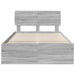 Cadru de pat Gri Sonoma 120 x 190 cm Lemn de pin masiv - WALTI WALTI